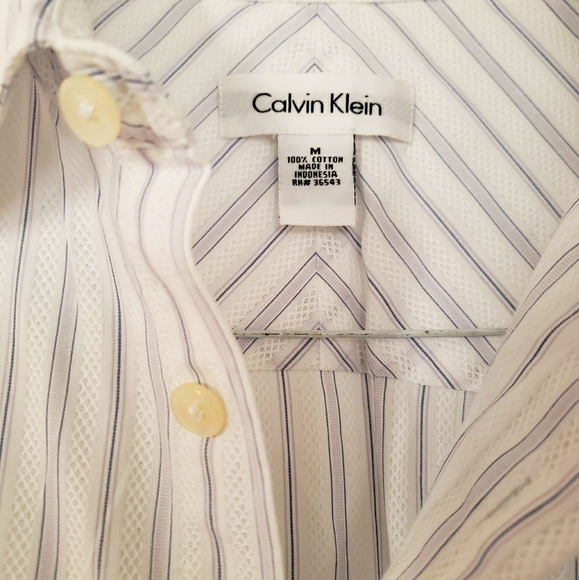 CALVIN KLEIN: Lux Casual Dress Shirt. Size-M - Picture 4 of 4